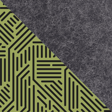Schoudertas voor Motorola Moto G54 | gemaakt van vilt en biologisch katoen | antraciet - strepen | Model KEDJA