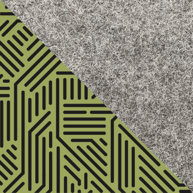 Coque de téléphone sur mesure | en feutre et coton biologique | gris clair - rayures | Modèle "LAISSER"